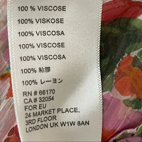 Anthropologie Malibu floral maxi dress size 4 - Picture 13 of 15